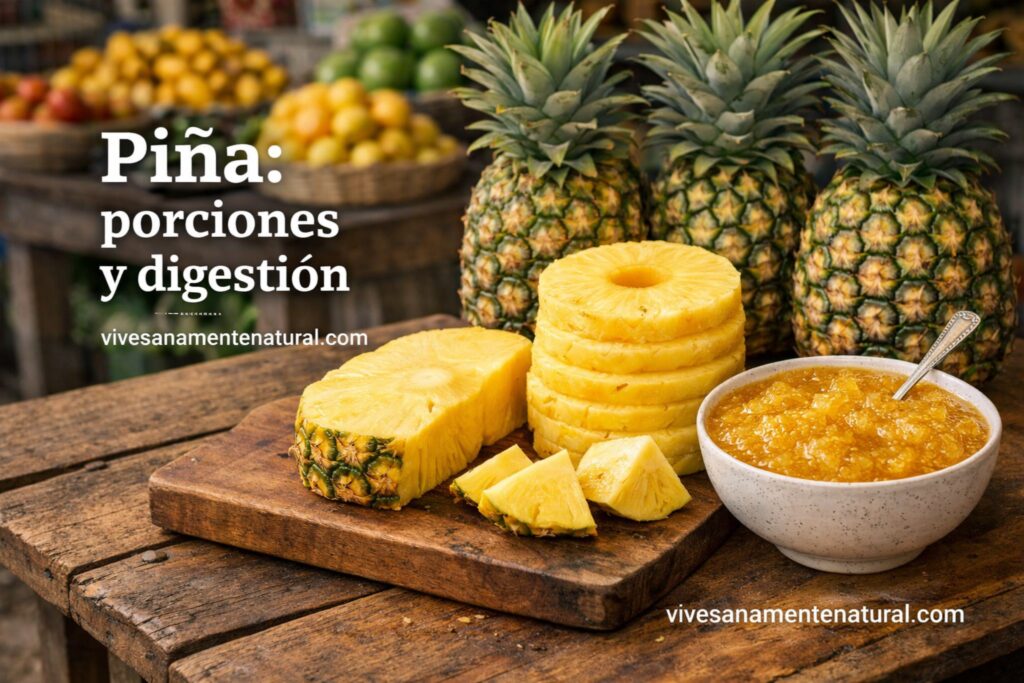 Piña: porciones y digestión