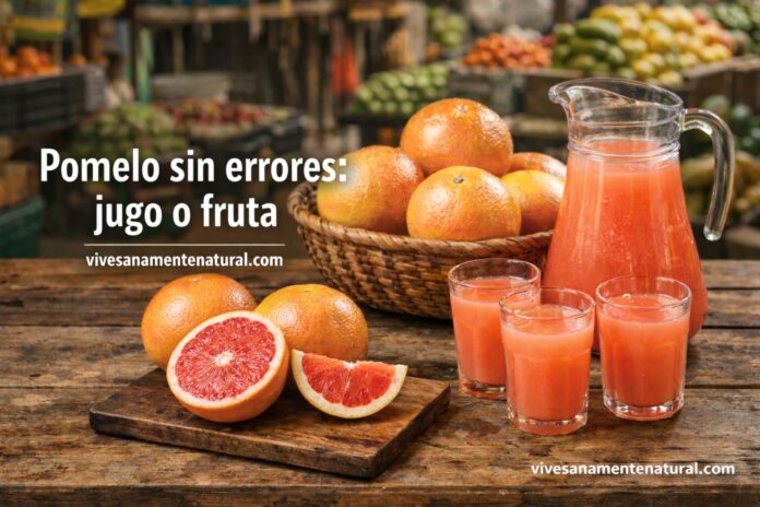 Pomelo sin errores: jugo o fruta