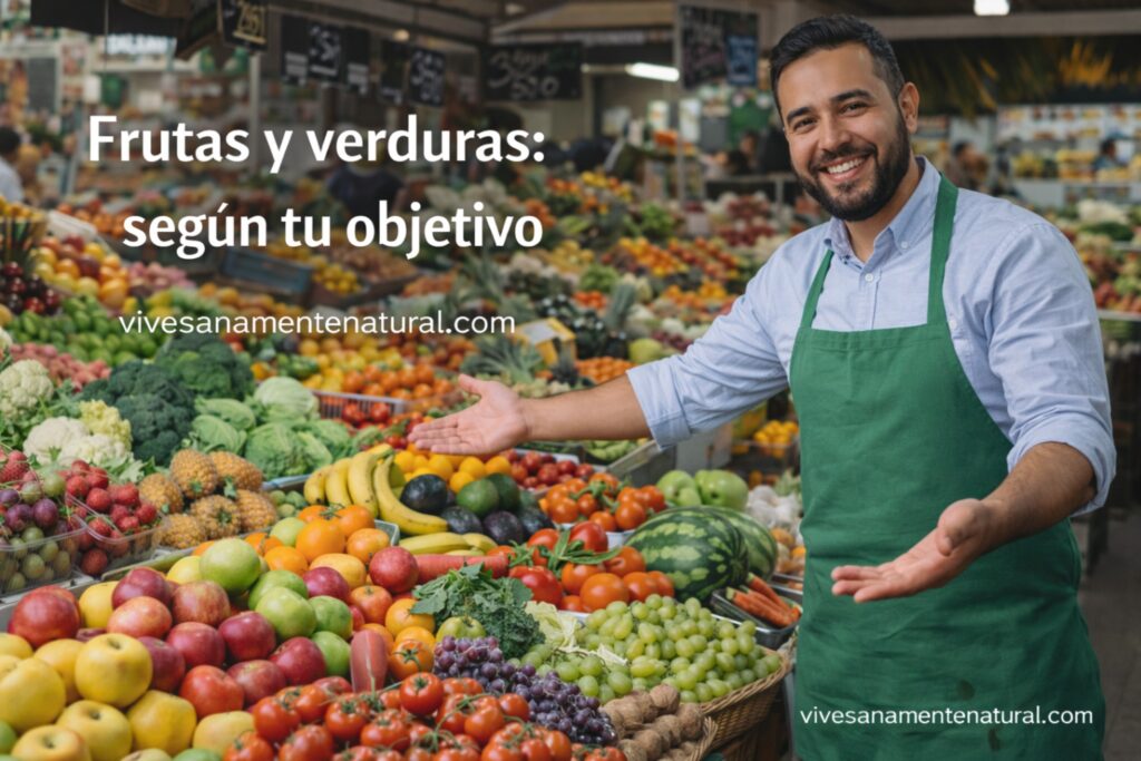 Frutas y verduras: según tu objetivo