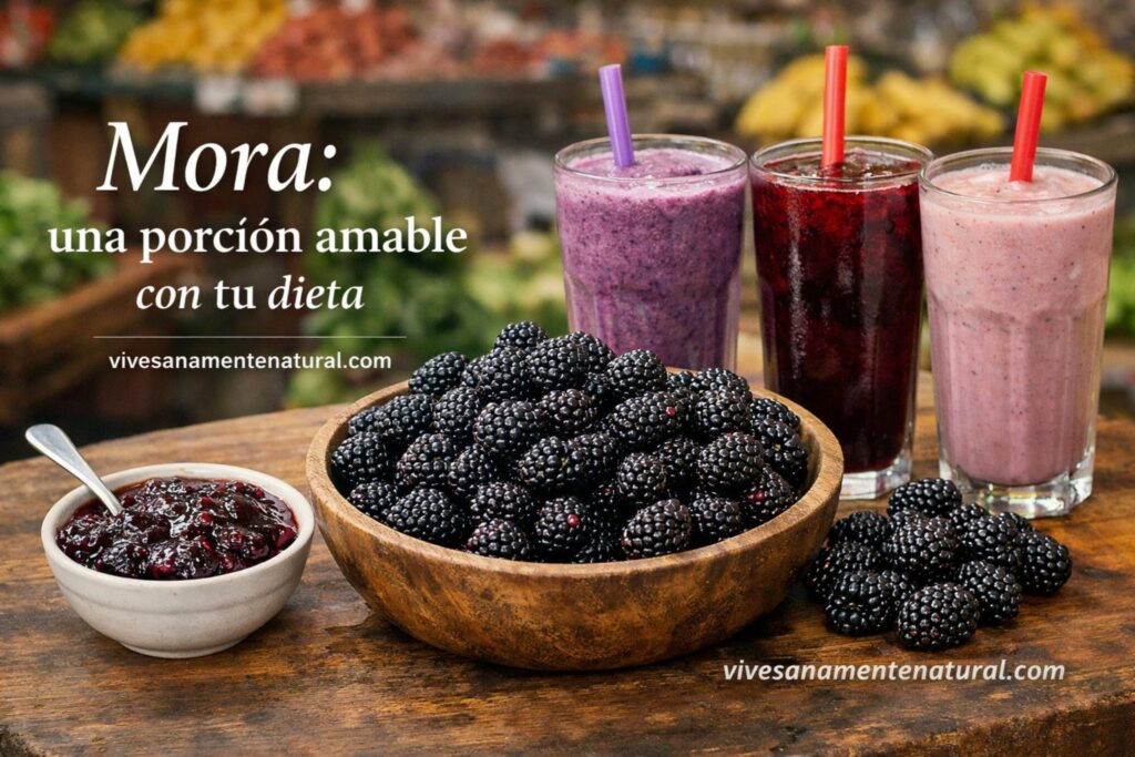Mora: una porción amable con tu dieta