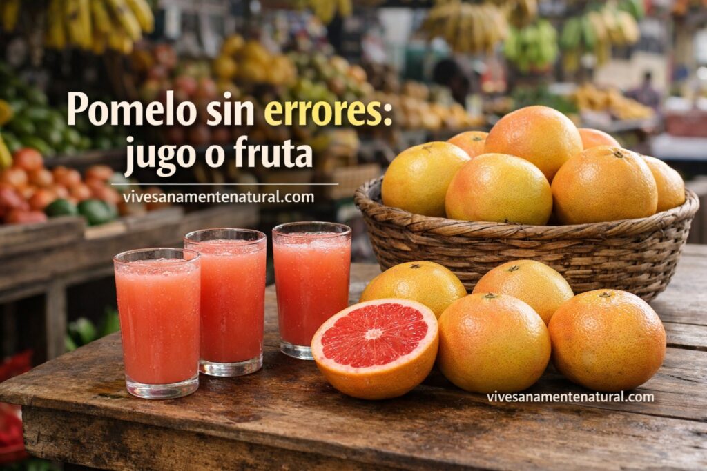 Pomelo sin errores: jugo o fruta
