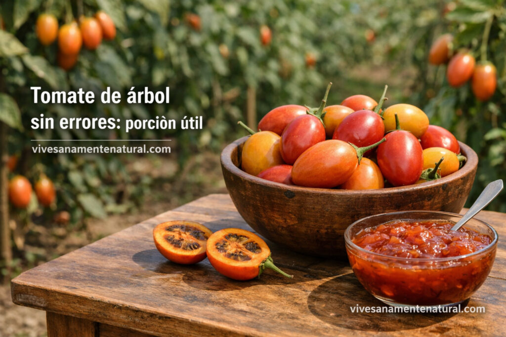 Tomate de árbol sin errores: porción útil