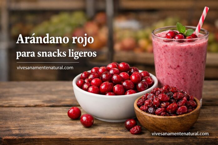 Arándano rojo para snacks ligeros