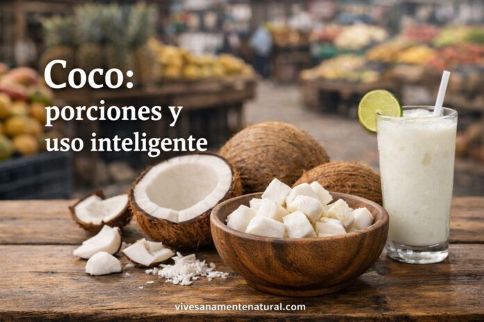 Coco: porciones y uso inteligente