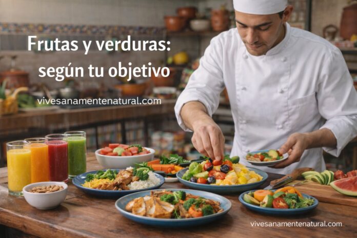 Frutas y verduras: según tu objetivo