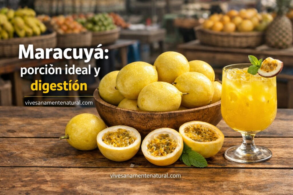 Maracuyá: porción ideal y digestión