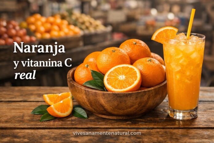 Naranja y vitamina C real