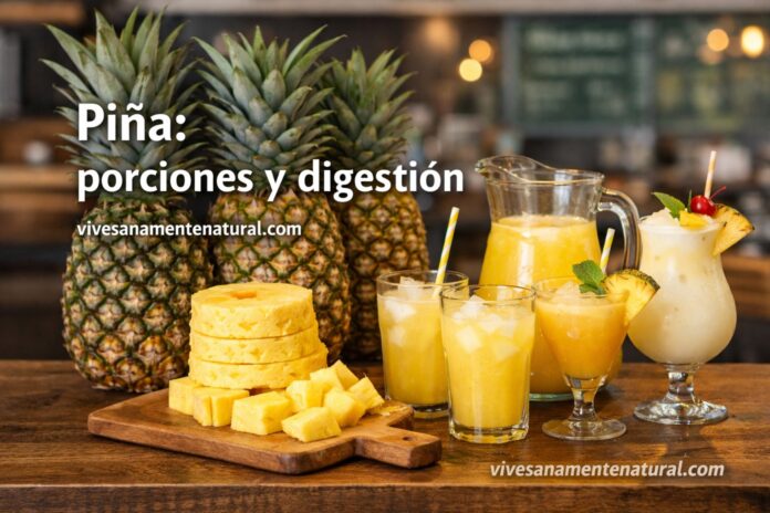 Piña: porciones y digestión