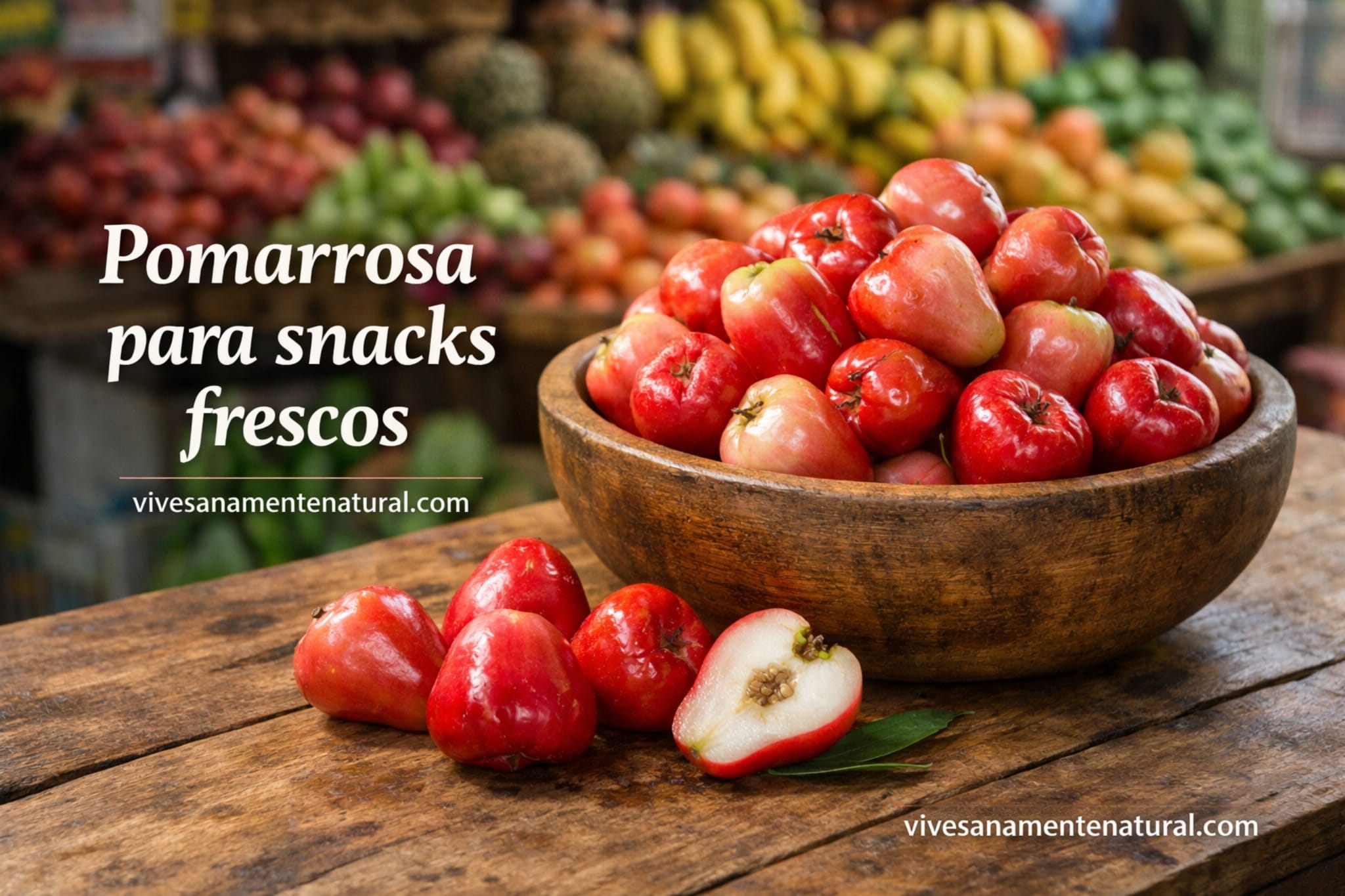 Pomarrosa para snacks frescos - Vive sanamente natural