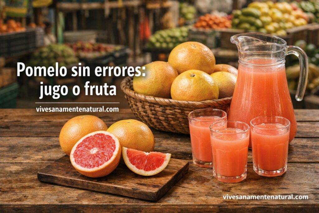 Pomelo sin errores: jugo o fruta