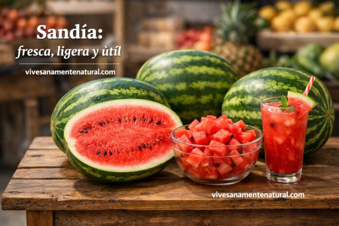 Sandía: fresca, ligera y útil