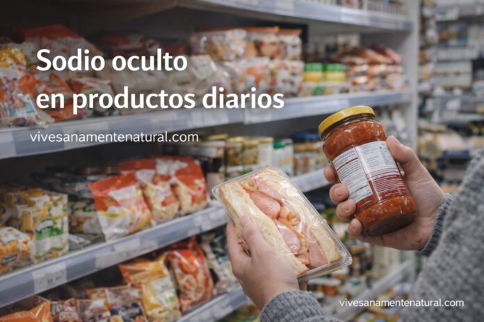 Sodio oculto en productos diarios