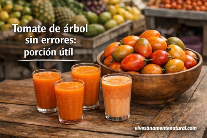 Tomate de árbol sin errores: porción útil