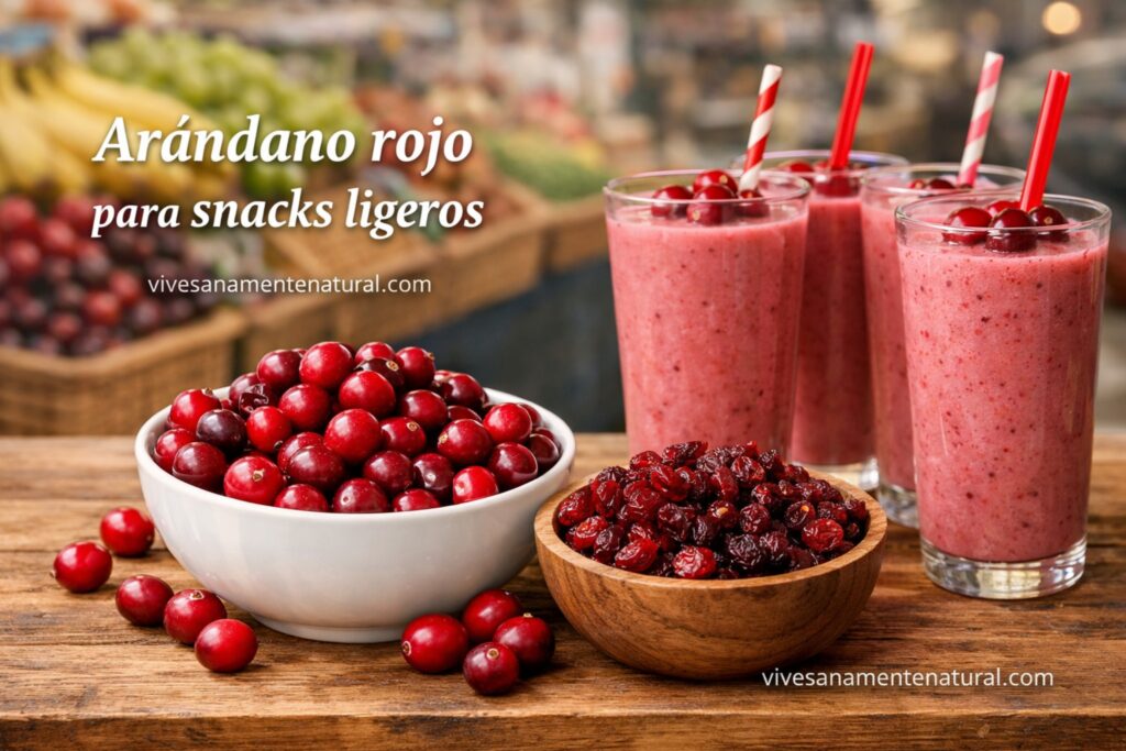 Arándano rojo para snacks ligeros