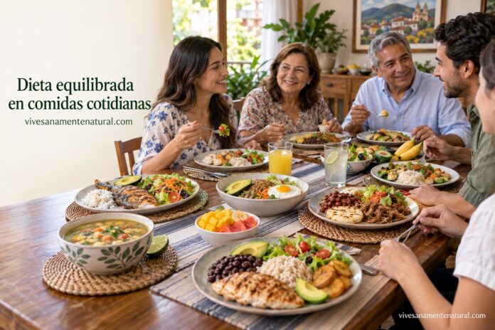 Dieta equilibrada en comidas cotidianas Dieta equilibrada en comidas cotidianas
