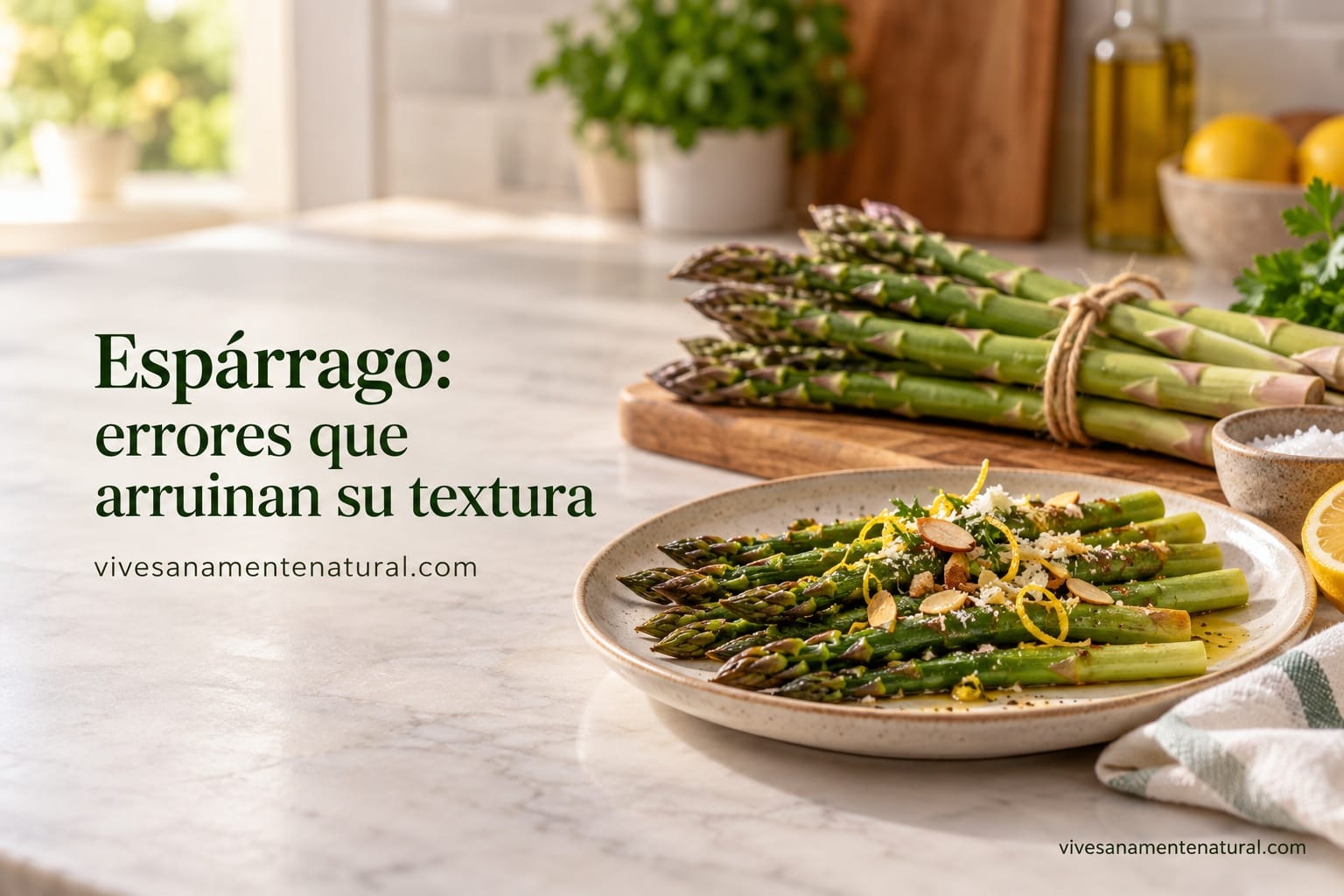 Espárrago: errores que arruinan su textura