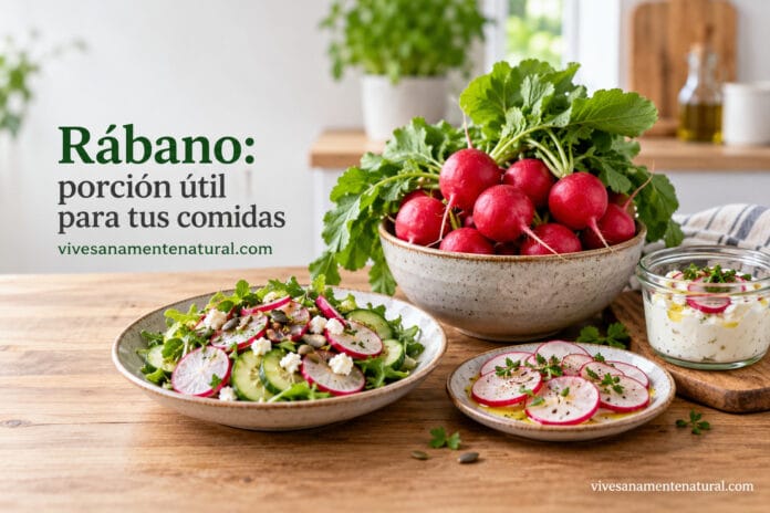 Rábano porción útil para tus comidas Rábano: porción útil para tus comidas