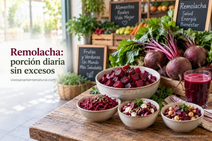 Remolacha porción diaria sin excesos Remolacha: porción diaria sin excesos