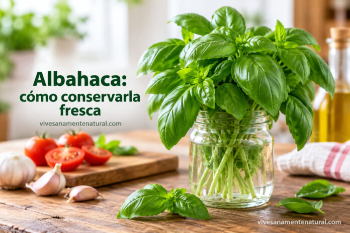 Albahaca: cómo conservarla fresca