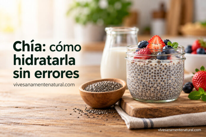 Chía: cómo hidratarla sin errores