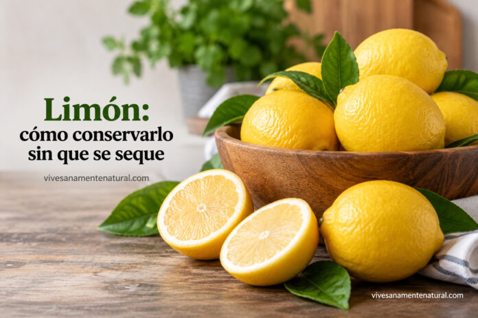 Limón: cómo conservarlo sin que se seque