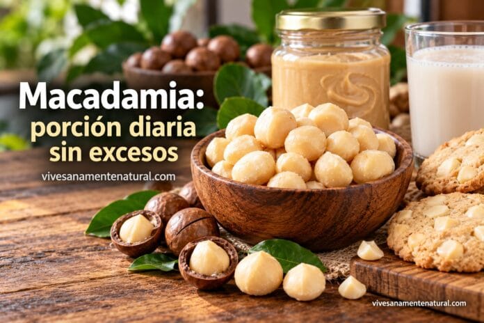 Macadamia porción diaria sin excesos Macadamia: porción diaria sin excesos