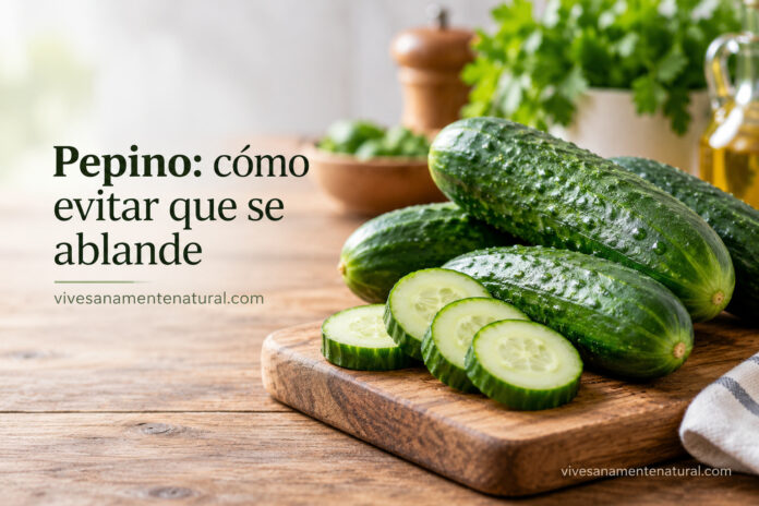 Pepino: cómo evitar que se ablande