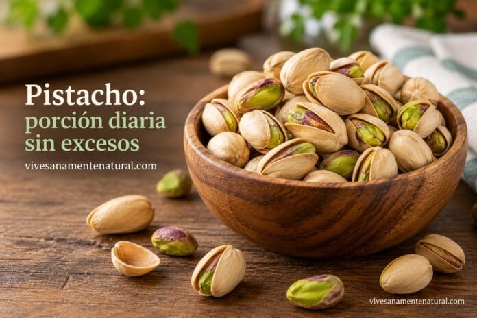 Pistacho porción diaria sin excesos Pistacho: porción diaria sin excesos