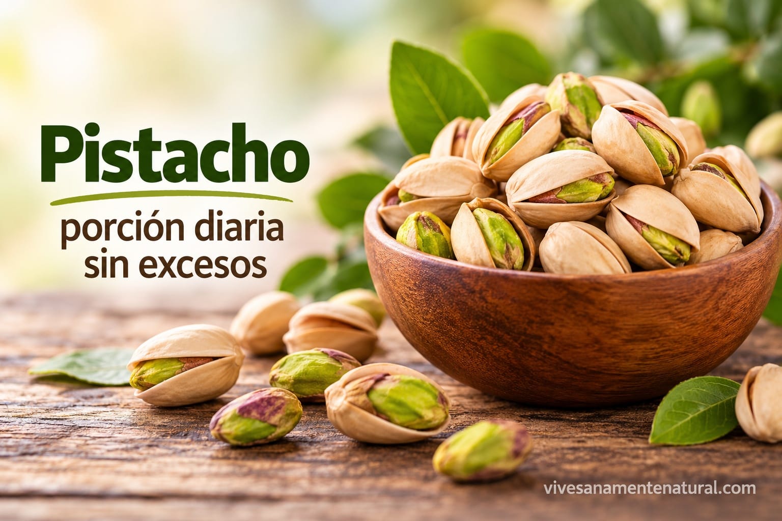 Pistacho: porción diaria sin excesos