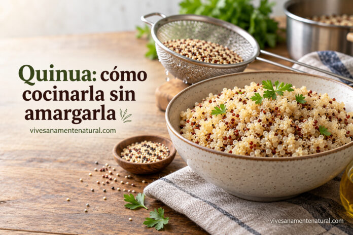 Quinua: cómo cocinarla sin amargarla