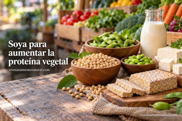 Soya para aumentar la proteína vegetal y + Soya para aumentar la proteína vegetal